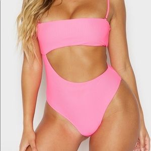 Frankie’s Bikinis Carter one piece  pink small